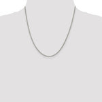 Load image into Gallery viewer, Sterling Silver Rhodium-plated 2mm Curb Chain