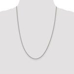Load image into Gallery viewer, Sterling Silver Rhodium-plated 2mm Curb Chain