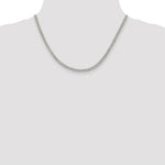 Load image into Gallery viewer, Sterling Silver Rhodium-plated 3.5mm Curb Chain