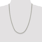 Load image into Gallery viewer, Sterling Silver Rhodium-plated 3.5mm Curb Chain