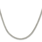 Load image into Gallery viewer, Sterling Silver Rhodium-plated 3.5mm Curb Chain