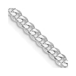 Load image into Gallery viewer, Sterling Silver Rhodium-plated 3.5mm Curb Chain