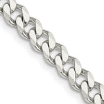 Load image into Gallery viewer, Sterling Silver Rhodium-plated 6mm Curb Chain