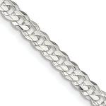 Load image into Gallery viewer, Sterling Silver 4.5mm Concave Beveled Curb Chain