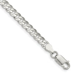 Load image into Gallery viewer, Sterling Silver 4.5mm Concave Beveled Curb Chain
