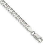 Load image into Gallery viewer, Sterling Silver 4.5mm Concave Beveled Curb Chain