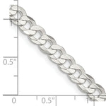 Load image into Gallery viewer, Sterling Silver 5.65mm Concave Beveled Curb Chain