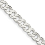 Load image into Gallery viewer, Sterling Silver 5.65mm Concave Beveled Curb Chain