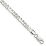 Load image into Gallery viewer, Sterling Silver 5.65mm Concave Beveled Curb Chain