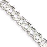 Load image into Gallery viewer, Sterling Silver 6.75mm Concave Beveled Curb Chain