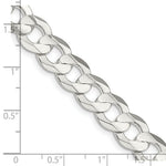 Load image into Gallery viewer, Sterling Silver 9.75mm Concave Beveled Curb Chain