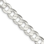 Load image into Gallery viewer, Sterling Silver 9.75mm Concave Beveled Curb Chain