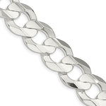 Load image into Gallery viewer, Sterling Silver 15.75mm Concave Beveled Curb Chain