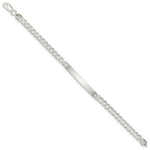 Load image into Gallery viewer, Sterling Silver Curb ID Bracelet 8'' length