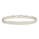 Load image into Gallery viewer, Sterling Silver Curb ID Bracelet 8'' length
