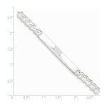 Load image into Gallery viewer, Sterling Silver Curb ID Bracelet 8'' length