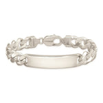 Load image into Gallery viewer, Sterling Silver Curb ID Bracelet 8'' length