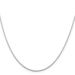 Load image into Gallery viewer, Sterling Silver Rhodium-plated 1mm Cable Chain
