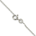 Load image into Gallery viewer, Sterling Silver Rhodium-plated 1mm Cable Chain
