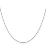 Load image into Gallery viewer, Sterling Silver Rhodium-plated 1.25mm Cable Chain