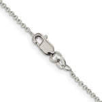 Load image into Gallery viewer, Sterling Silver Rhodium-plated 1.25mm Cable Chain