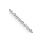 Load image into Gallery viewer, Sterling Silver Rhodium-plated 1.25mm Cable Chain with 2in ext.