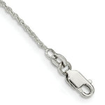 Load image into Gallery viewer, Sterling Silver 1mm Cable Chain 7'' length Bracelet