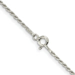 Load image into Gallery viewer, Sterling Silver 1.5mm Diamond-cut Rope Chain 16'' length