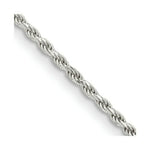 Load image into Gallery viewer, Sterling Silver 1.7mm Diamond-cut Rope Chain 16'' length