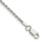 Load image into Gallery viewer, Sterling Silver 1.75mm Diamond-cut Rope Chain 7'' length