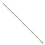 Load image into Gallery viewer, Sterling Silver 2.25mm Diamond-cut Rope Chain 7'' length
