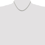 Load image into Gallery viewer, Sterling Silver 2.75mm Diamond-cut Rope Chain 16'' length