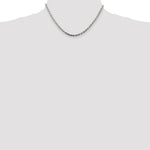 Load image into Gallery viewer, Sterling Silver 3mm Diamond-cut Rope Chain 16'' length