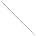 Load image into Gallery viewer, Sterling Silver 3mm Diamond-cut Rope Chain 7'' length