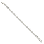 Load image into Gallery viewer, Sterling Silver 4.25mm Diamond-cut Rope Chain 8'' length