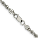 Load image into Gallery viewer, Sterling Silver Polished Twisted Rope 4.5mm Necklace 18'' length