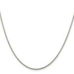 Load image into Gallery viewer, Sterling Silver 1.5mm Diamond-Cut Spiga Chain 16'' length