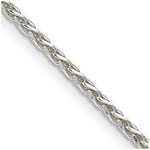 Load image into Gallery viewer, Sterling Silver 2mm Diamond-Cut Spiga Chain 16'' length
