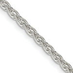 Load image into Gallery viewer, Sterling Silver 2.75mm Diamond-Cut Spiga Chain 16'' length