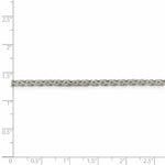 Load image into Gallery viewer, Sterling Silver 2.75mm Diamond-Cut Spiga Chain 16'' length