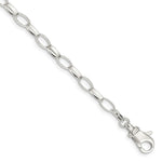 Load image into Gallery viewer, Sterling Silver Solid Polished Fancy Link Anklet 10'' length