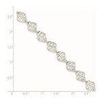 Load image into Gallery viewer, Sterling Silver Fancy Polished Anklet 10'' length