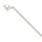 Load image into Gallery viewer, Sterling Silver Hollow Polished 3-Dimensional Dolphin Anklet 10'' length