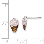 Load image into Gallery viewer, Sterling Silver Madi K Enameled Swarovski Elements Ice Cream Earrings
