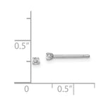 Load image into Gallery viewer, Sterling Silver Madi K 2mm Round Basket Set CZ Stud Earrings