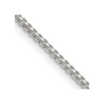 Load image into Gallery viewer, Sterling Silver 1.75mm Round Box Chain 18'' length