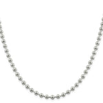 Load image into Gallery viewer, Sterling Silver 5mm Beaded Chain 18'' length
