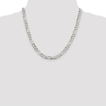 Load image into Gallery viewer, Sterling Silver 7.5mm Polished Flat Figaro Chain 20'' length