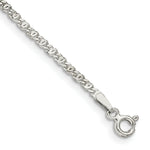 Load image into Gallery viewer, Sterling Silver 2mm Fancy Anchor Pendant Chain 10'' length