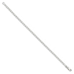 Load image into Gallery viewer, Sterling Silver 3mm Half Round Wire Curb Chain 10'' length